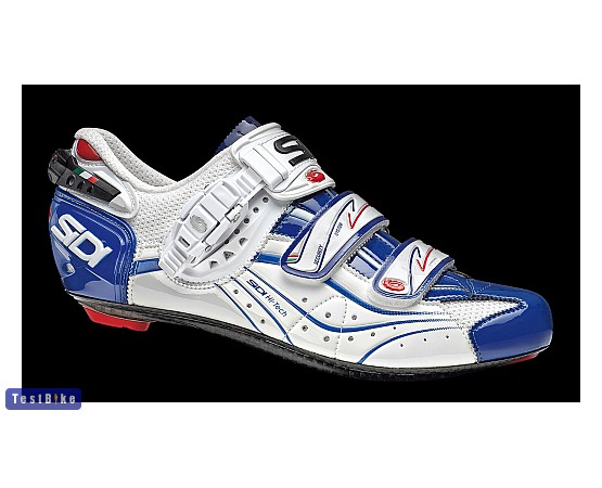 Sidi Genius 6.6 Carbon 2012 kerékpáros cipő, Fehér - kék