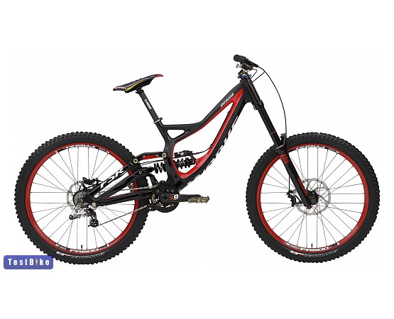 Specialized S-Works Demo 8 Carbon Team Replica 2013 DH/FR össztelós, fekete-karbon-piros DH/FR össztelós